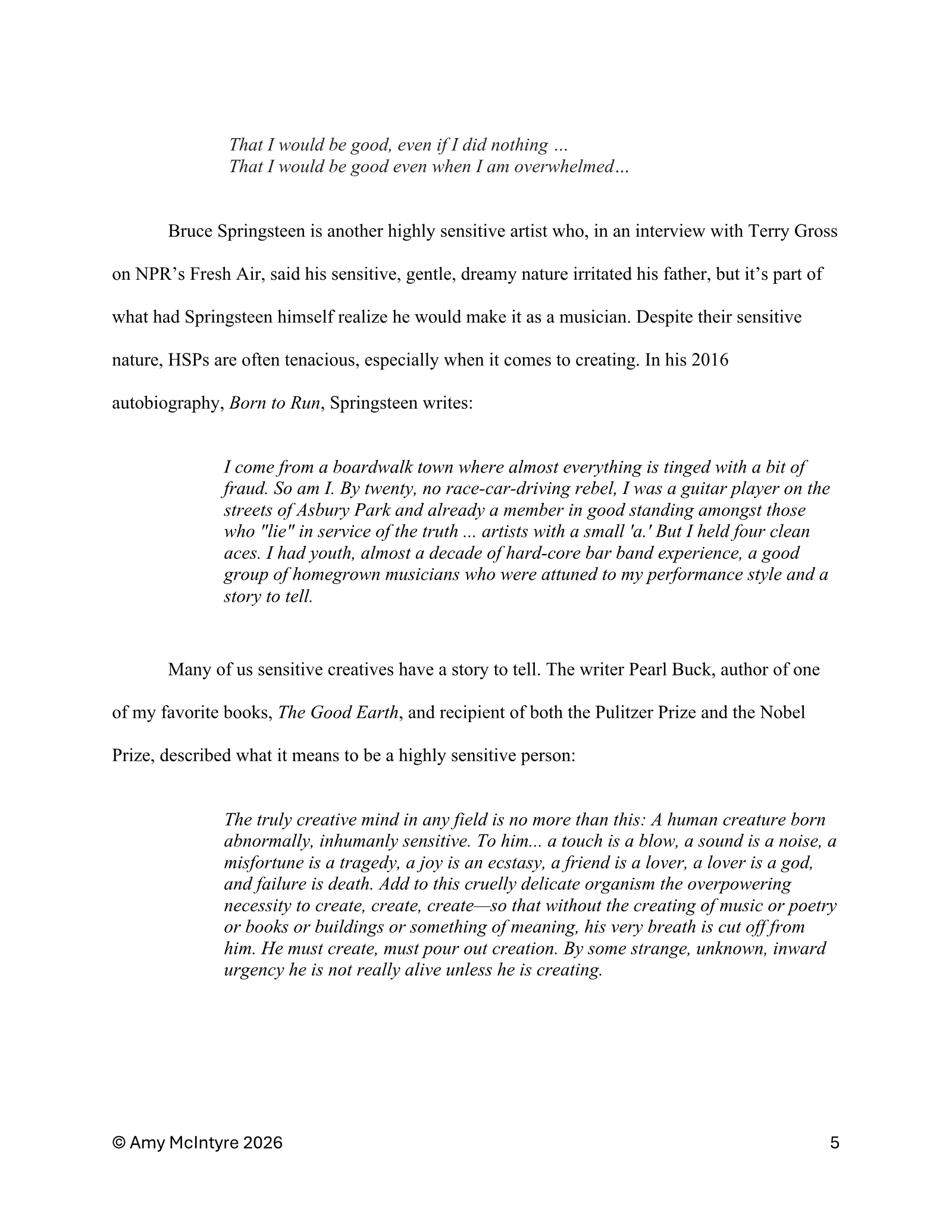 Page 5 of Born to Create