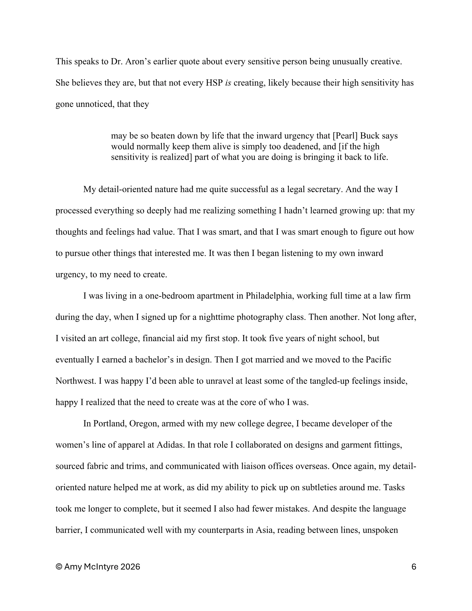 Page 6 of Born to Create