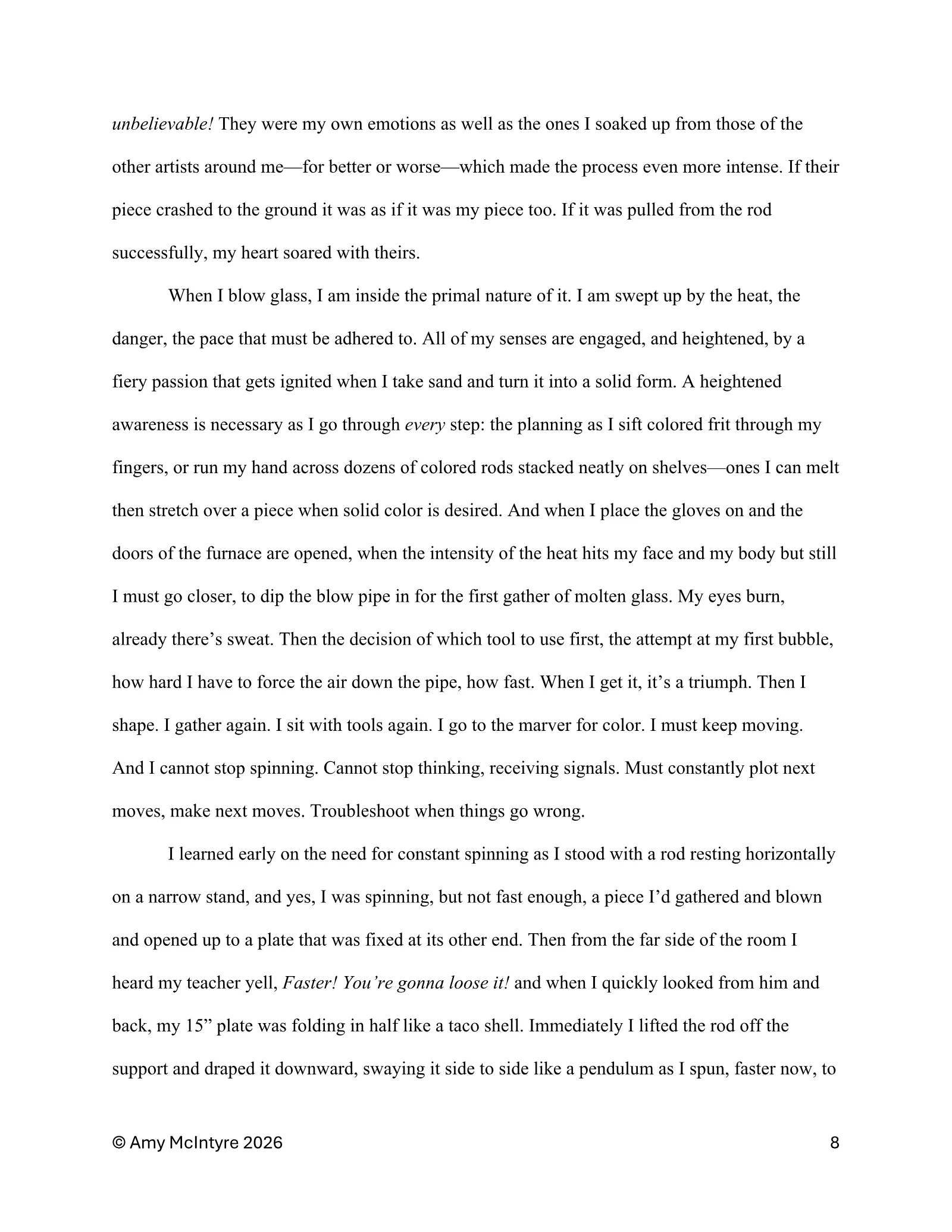 Page 8 of Born to Create
