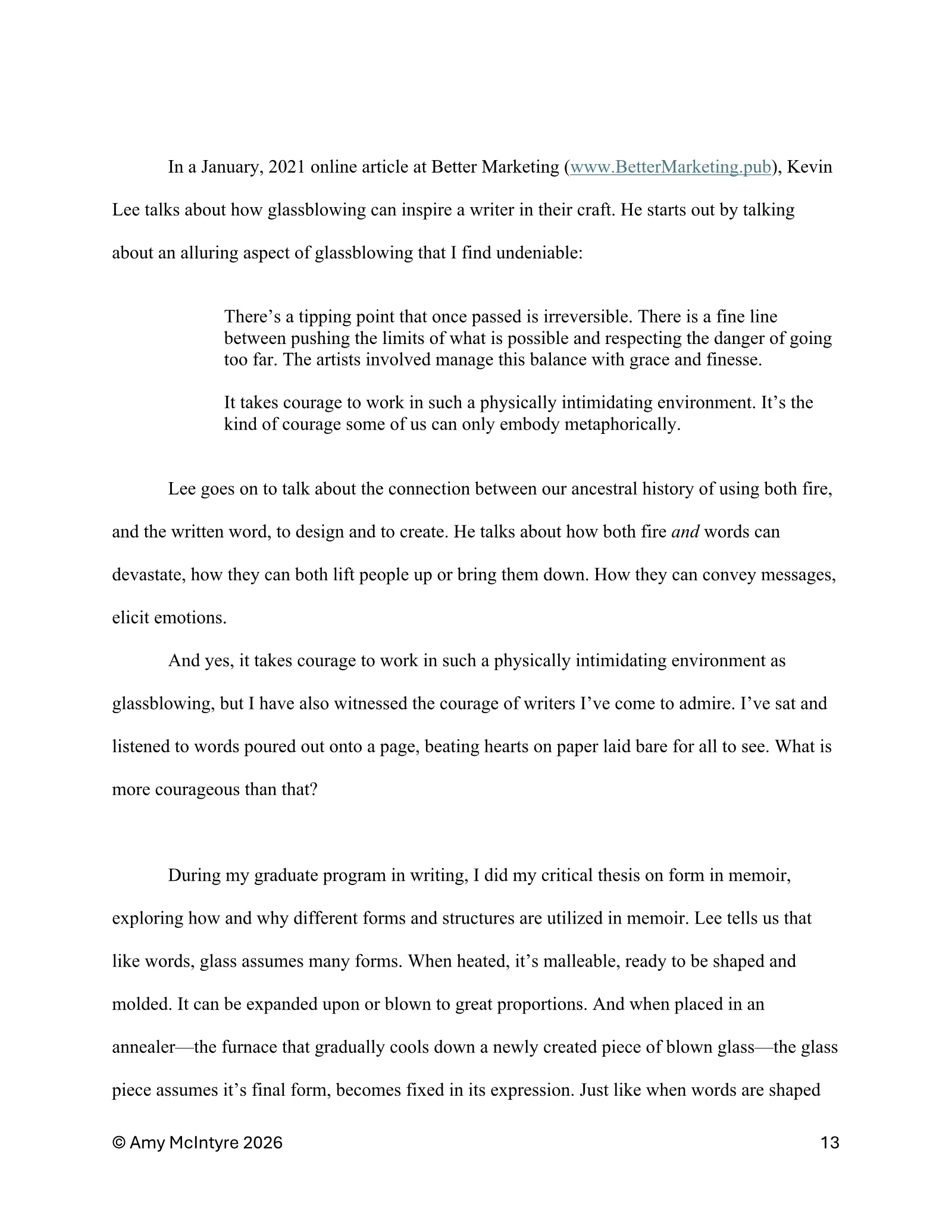 Page 13 of Born to Create