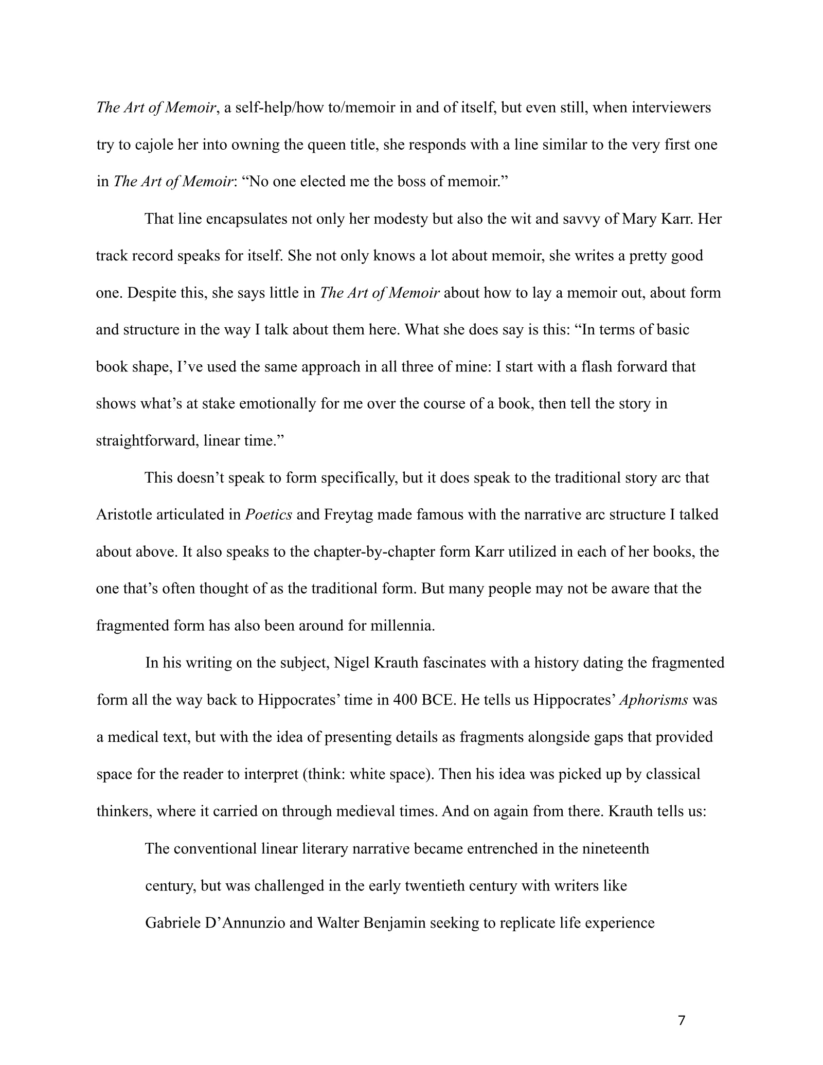Page 7 of Organization in Memoir