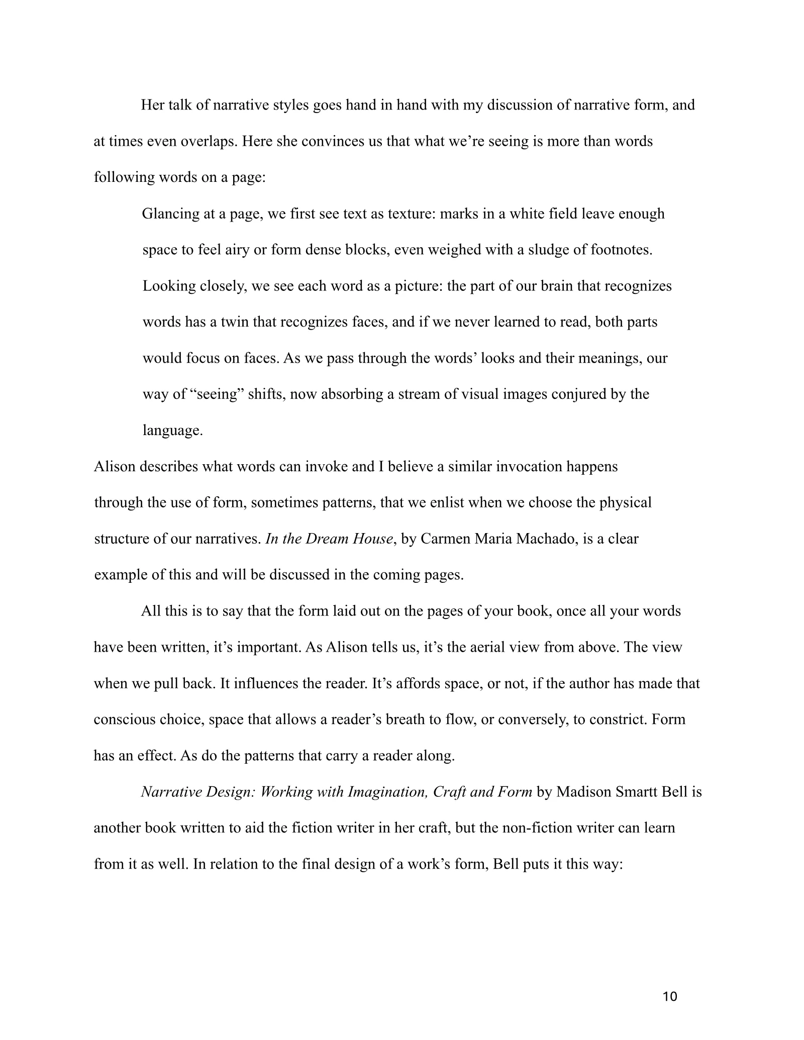 Page 10 of Organization in Memoir