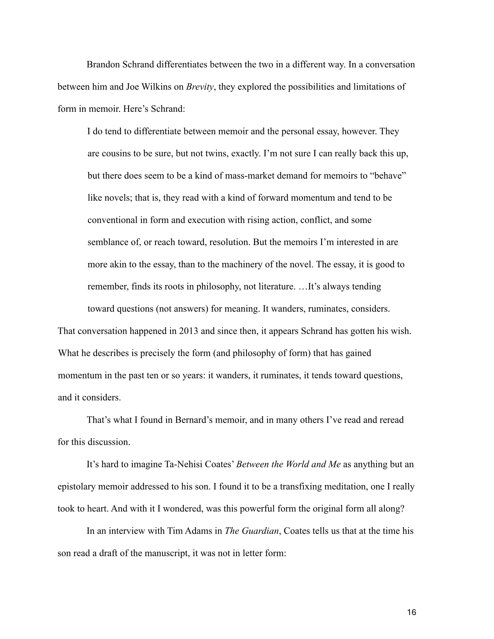 Page 16 of Organization in Memoir